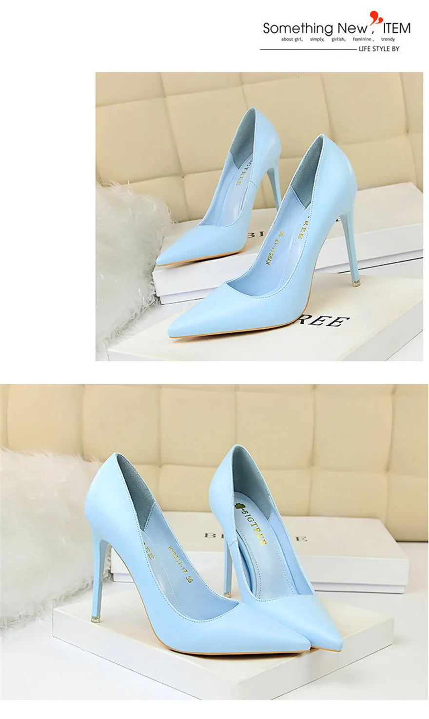 Soft Leather Concise High Heels 7.5/10.5cm Shoes Fashion Women Pumps Pointed Toe Slip On Candy Colors Office Woman Wedding Shoes