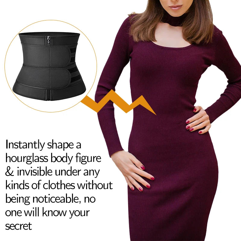 Women Waist Trainer Neoprene Body Shaper Belt Slimming Fajas Belly Reducing Shaper Tummy Sweat Shapewear Workout Shaper Corset
