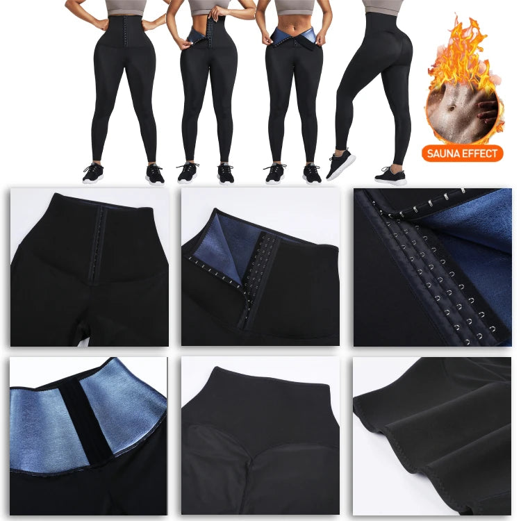 HEXIN New Waist Belt and Gym Leggings Abdominal Tummy Control Butt Lifter Waist Trianer Neoprene Pants