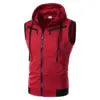 New Men Sleeveless Hooded Vest Jacket - Streetwear Zipper Waistcoat Plus Size 5XL Casual Fashion Outerwear Wholesale