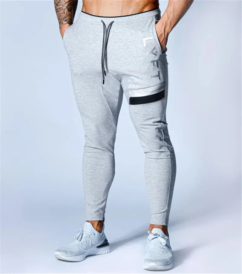 JAPAN Brand Joggers Men Sweatpants Gym Running Pants Mens Fitness Bodybuilding Gym Men Jogging Pants Zipper Sweatpants Trousers
