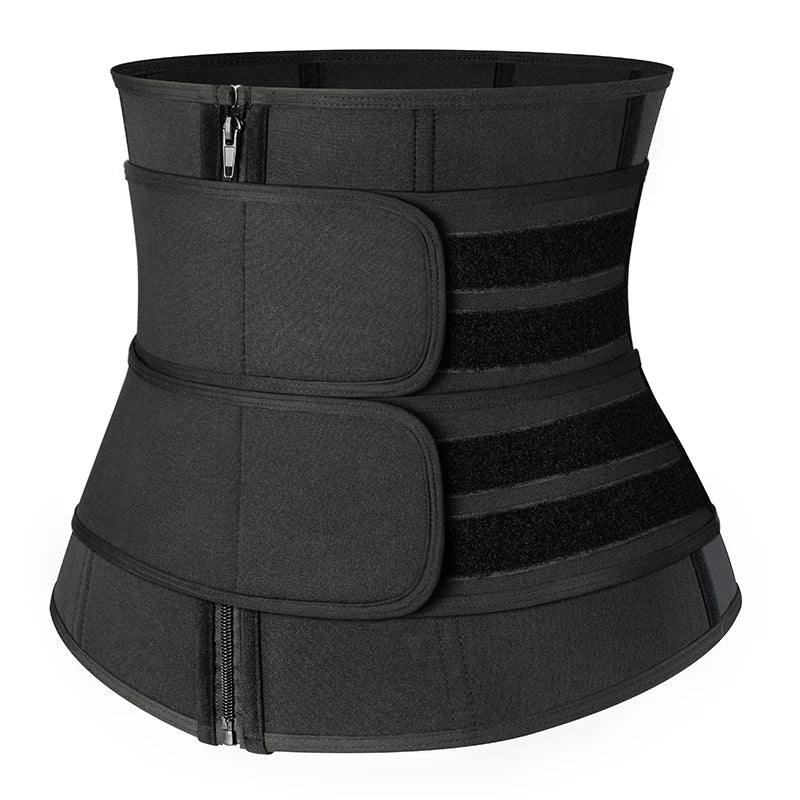 Men Waist Trainer Trimmer Belt for Weight Loss Neoprene Body Shaper Sauna Workout Sweat Belly Belt with Double Straps Shapewear