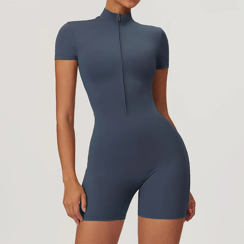 Cross-Border Summer Quick-Drying Seamless Spaghetti Strap Full Length One-Piece Yoga Suit Brushed Nude-Feel High-Elastic Fitness
