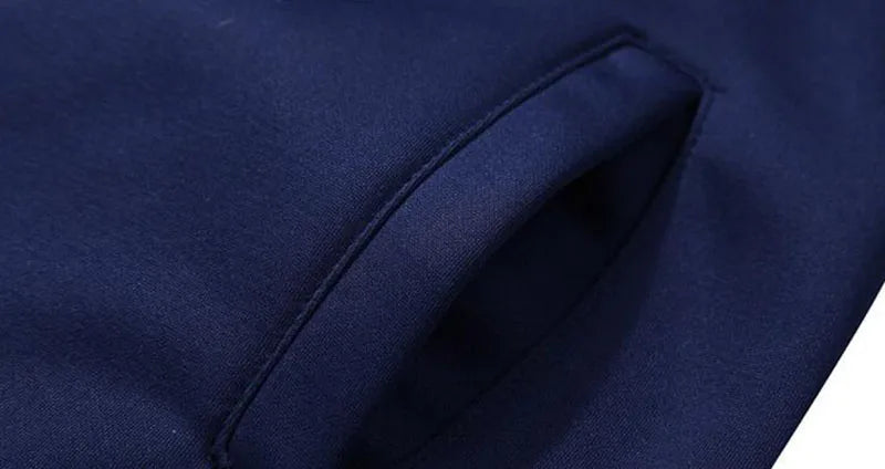 RNSHANGER Men Casual Suit Set Autumn Sports Suit Stand Collar Zipper Cardigan Drawstring Trousers Stylish Pocket Design