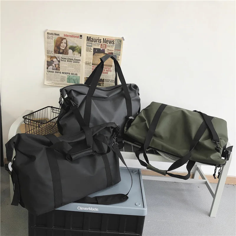 2024 Korean Style Street Trends Breathable Waterproof Durable Oxford Cloth Travel Bag Men's Women's Large Capacity