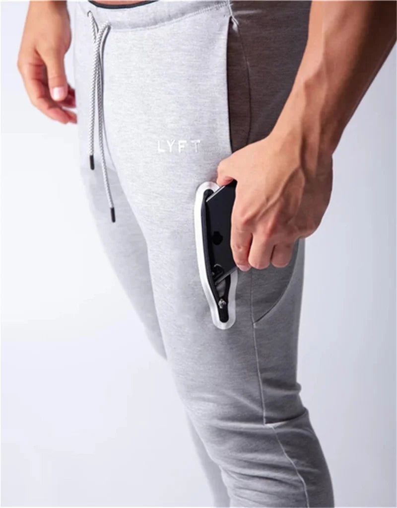 JAPAN Brand Joggers Men Sweatpants Gym Running Pants Mens Fitness Bodybuilding Gym Men Jogging Pants Zipper Sweatpants Trousers