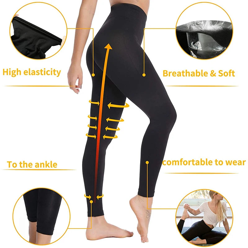Shapewear Anti Cellulite Compression Women Leggings Leg Slimming Body Shaper High Waist Tummy Control Panties Thigh Slimmer