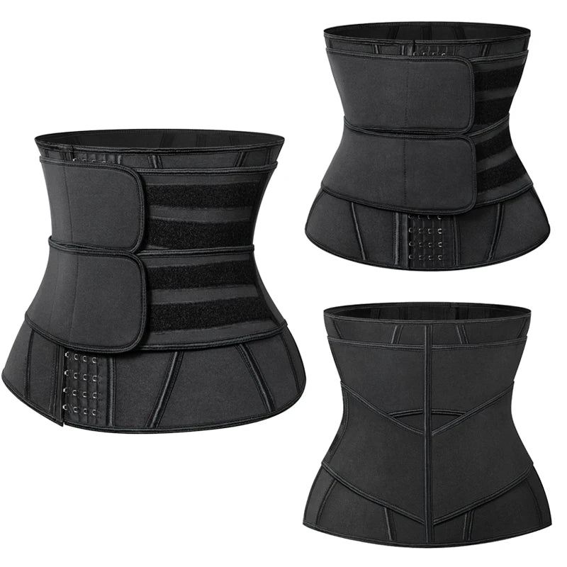 Men Waist Trainer Fitness Slimming Belt Sauna Body Shaper Corset for Abdomen Weight Loss Trimmer Belt Sweat Workout Fat Burner