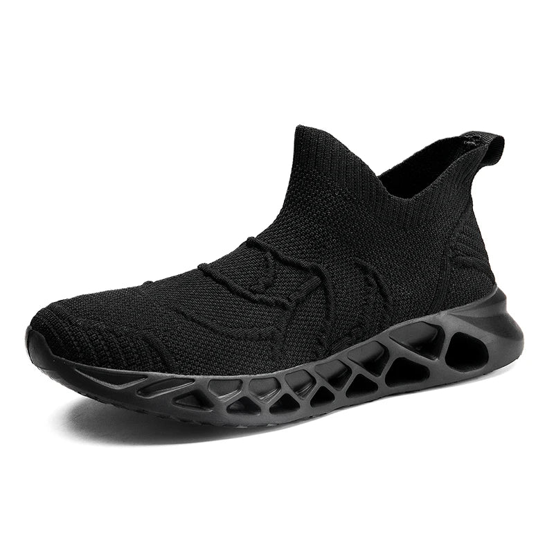 Men's Plus Size 47 Casual Sneakers Mesh Upper Quick-Drying Walking Shoes with EVA Insole Slip-On Loafers for Spring Summer