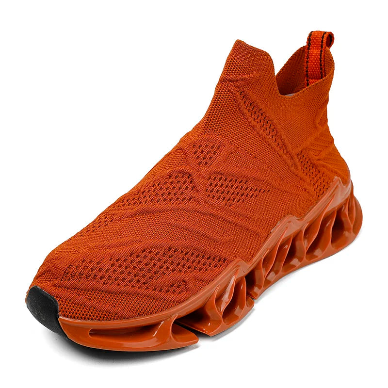 Large Size 39-46 Men's Blade Shoes High Elastic Socks Breathable Trendy Mesh Lining Anti-Slip for Spring Autumn Winter