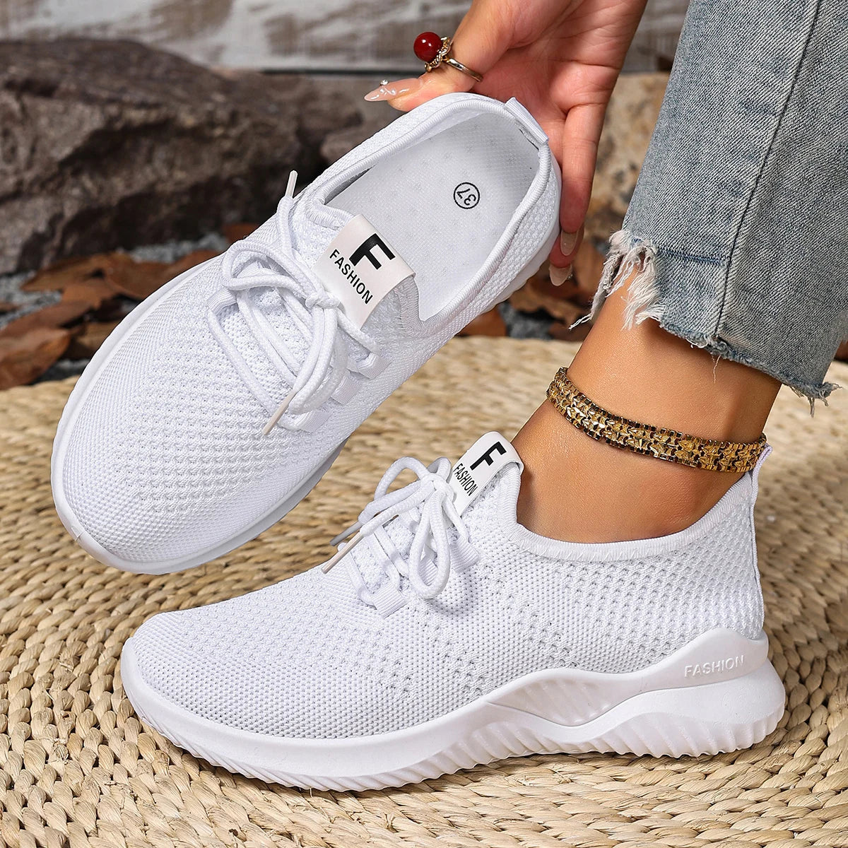 Hot Selling 2025 Women's Mesh Sneakers - Breathable Lightweight Non-Slip Everyday Shoes