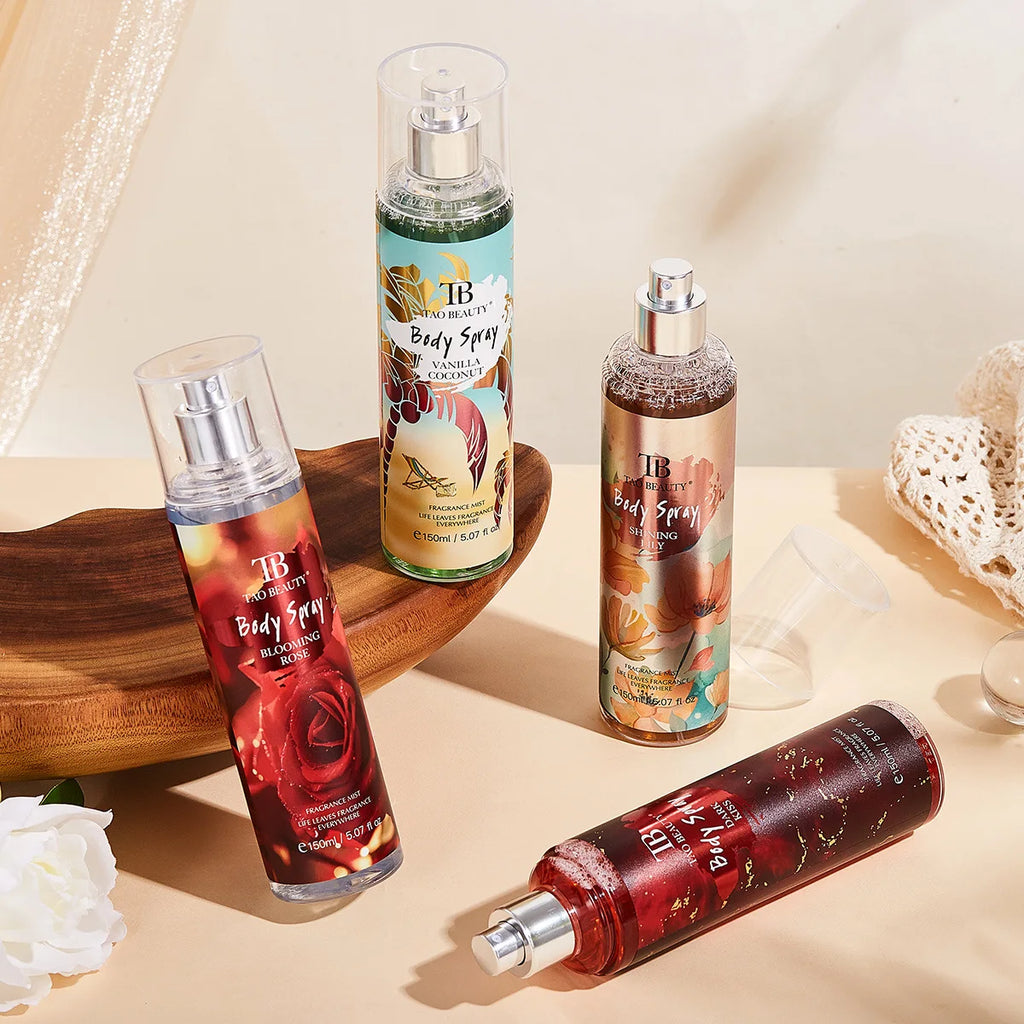 Cross-border Exclusive TAO BEAUTY Fragrance Mist Long-lasting Light Scentwild Rose Vanilla Coconut Shining Lily Perfume Spray