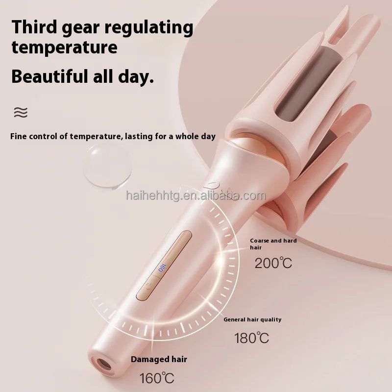 32MM  Fast PTC Heating Automatic Rotating Hair Curler 35W Electric Pink Blue Household Hotel Use 1-Year 3 Temperature