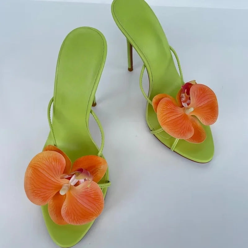Simple Summer and Autumn Women's Slip-on High-heeled Sandals for Export, Sexy Sandals, Party Shoes