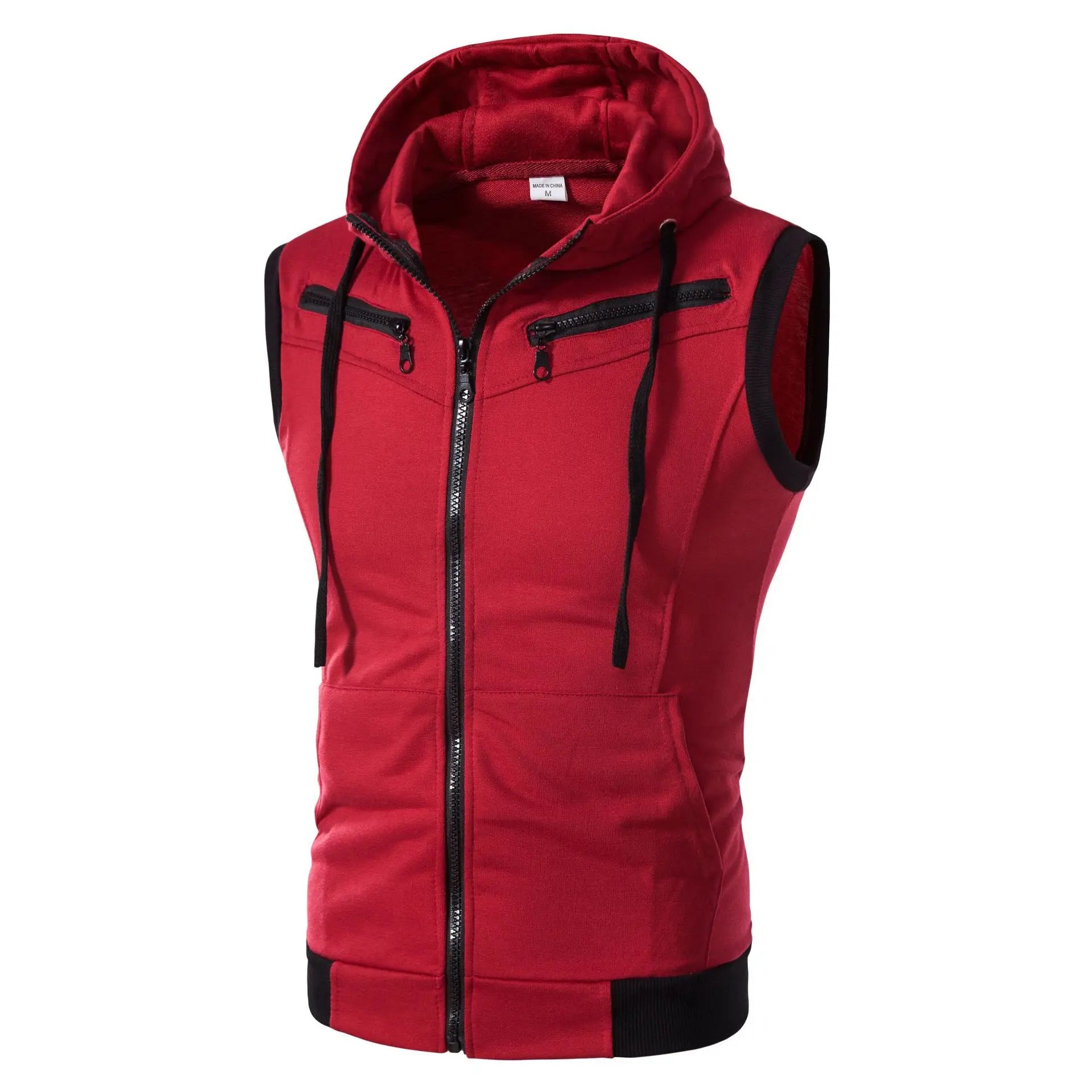 New Men Sleeveless Hooded Vest Jacket - Streetwear Zipper Waistcoat Plus Size 5XL Casual Fashion Outerwear Wholesale