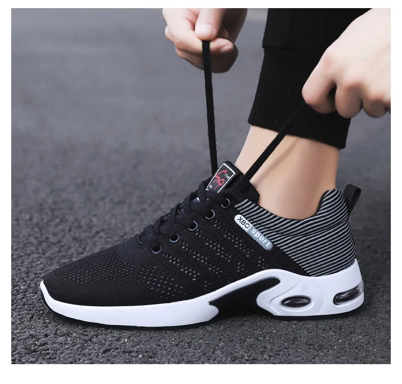 2024 New Men's Shoes Men's Breathable Soft-soled Running Shoes