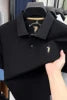 Men's Polo Shirt Cotton Pique Short Sleeve Casual Business Golf T-Shirt Embroidered Logo Summer Breathable Work Office Top