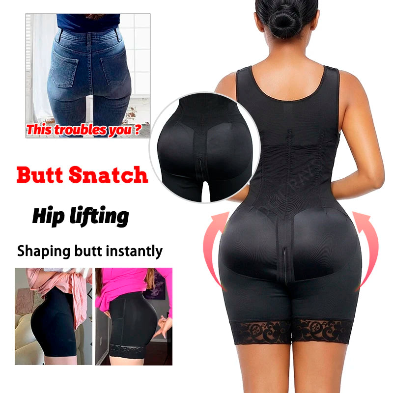 Stage 2 Post Surgery Op Lipo Compression Colombianas Body Shaper Moldeadora Sheath Slimming Lumbar Women Shapewear Girdles Fajas