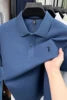 Men's Polo Shirt Cotton Pique Short Sleeve Casual Business Golf T-Shirt Embroidered Logo Summer Breathable Work Office Top