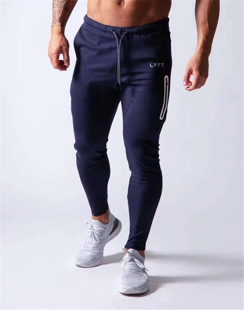 JAPAN Brand Joggers Men Sweatpants Gym Running Pants Mens Fitness Bodybuilding Gym Men Jogging Pants Zipper Sweatpants Trousers