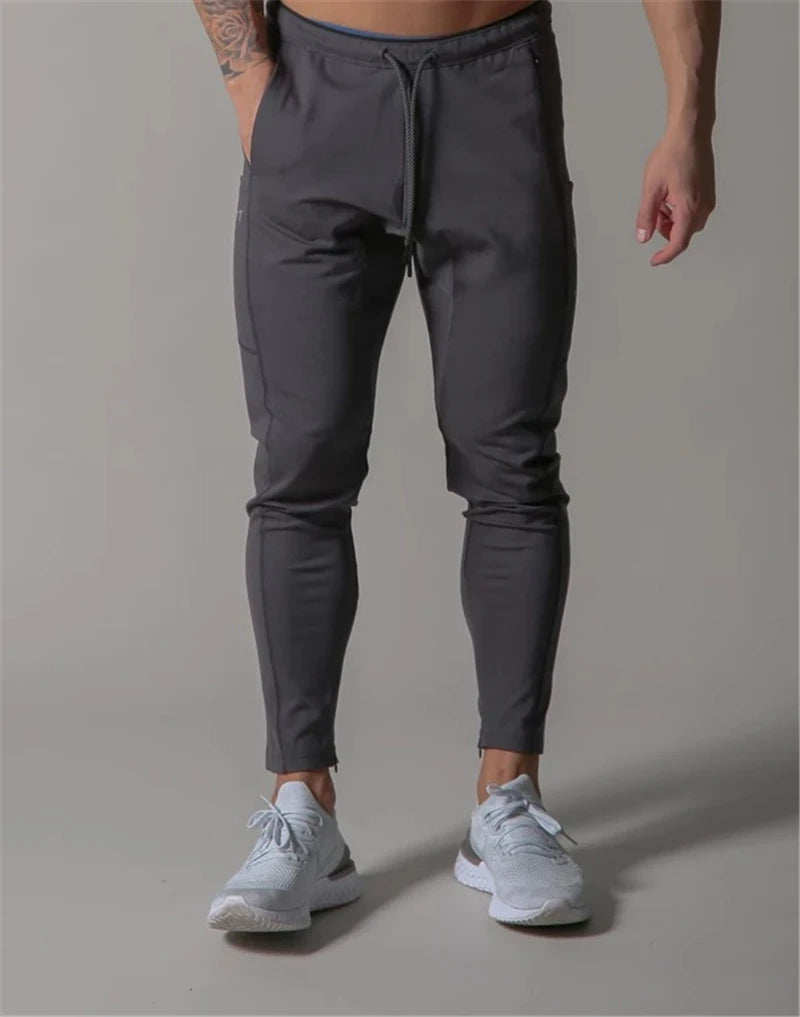 JAPAN Brand Joggers Men Sweatpants Gym Running Pants Mens Fitness Bodybuilding Gym Men Jogging Pants Zipper Sweatpants Trousers