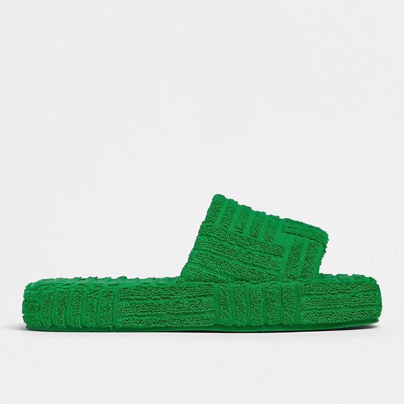 Women's Thick Sole Furry Slippers - Comfort Leisure Beach Shoes