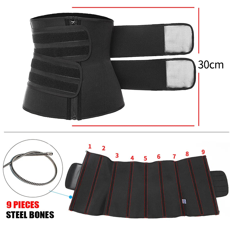 Women Waist Trainer Neoprene Body Shaper Belt Slimming Fajas Belly Reducing Shaper Tummy Sweat Shapewear Workout Shaper Corset
