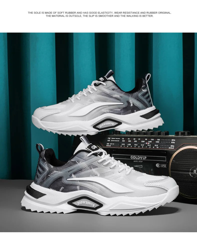 Low Cut Thick Sole Height Increasing Fashion Trend Outdoor Sports, Leisure Running, Hiking, Basketball Shoes for Boys