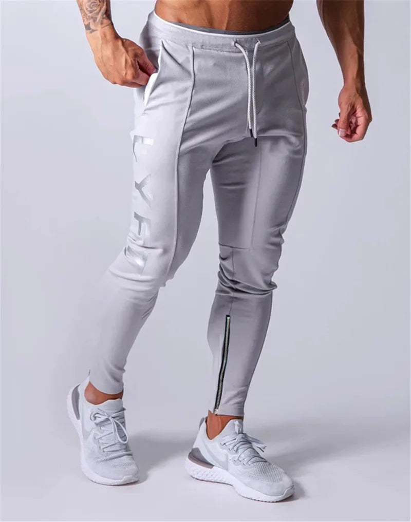 JAPAN Brand Joggers Men Sweatpants Gym Running Pants Mens Fitness Bodybuilding Gym Men Jogging Pants Zipper Sweatpants Trousers
