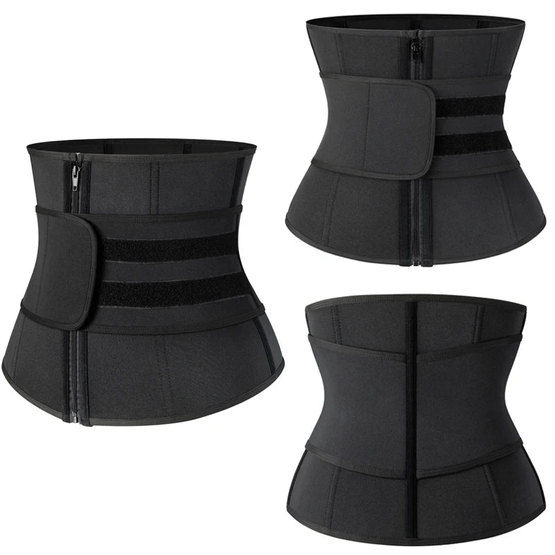 Men Waist Trainer Fitness Slimming Belt Sauna Body Shaper Corset for Abdomen Weight Loss Trimmer Belt Sweat Workout Fat Burner