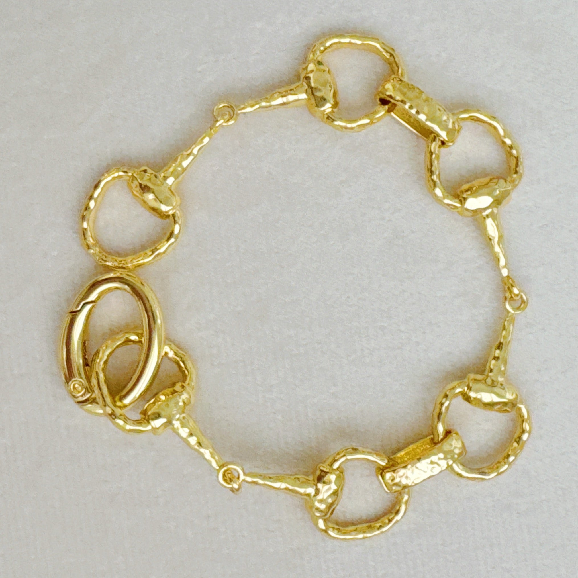 Women's Equestrian Link Chain Bracelet - Gold Fashion Jewelry