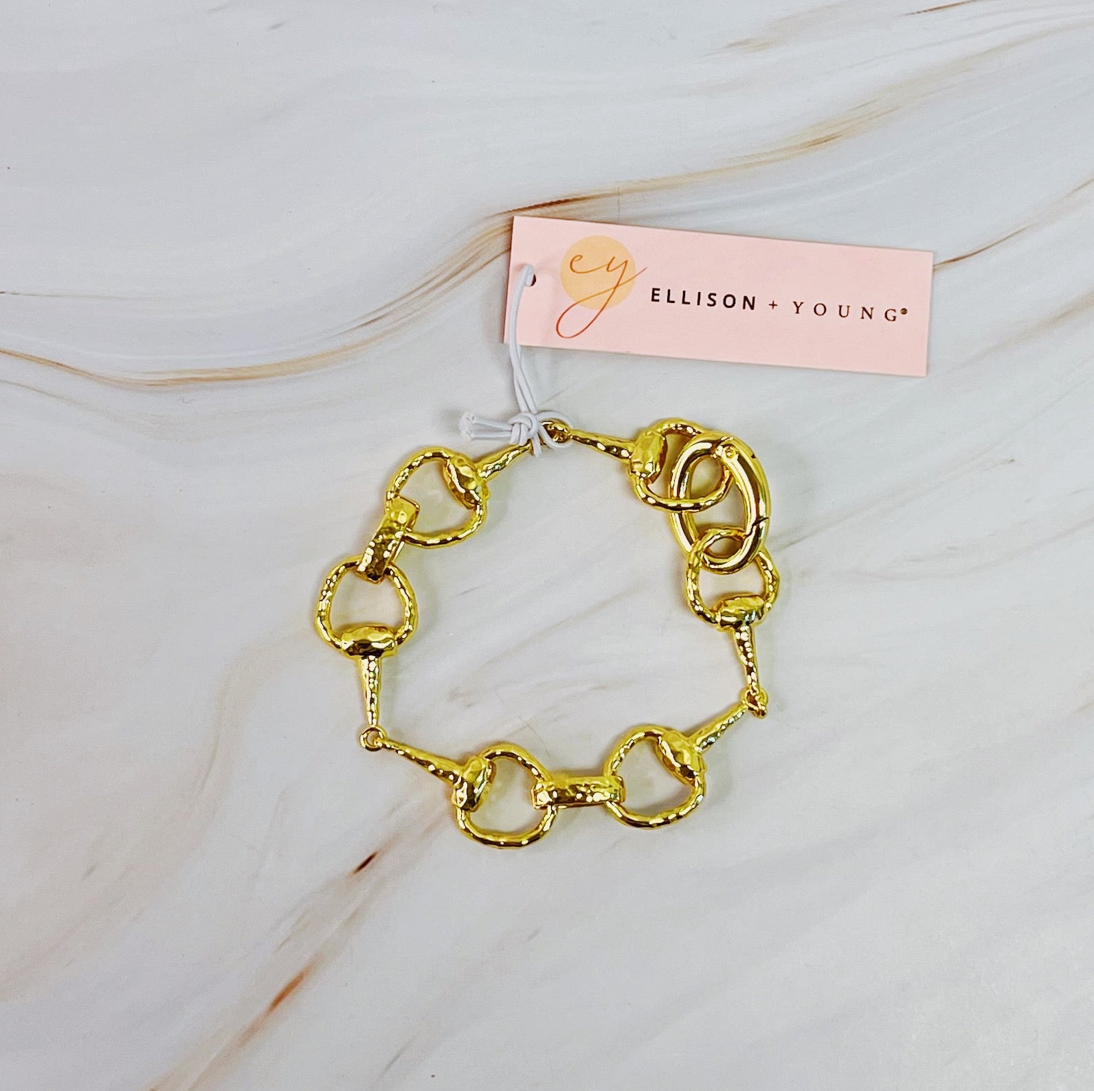 Women's Equestrian Link Chain Bracelet - Gold Fashion Jewelry