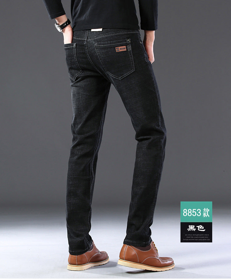 Su Lee Men's Jeans Spring and Summer New Straight Loose Business Elastic Versatile Long Pants Men's Cross-Border Men's Pants