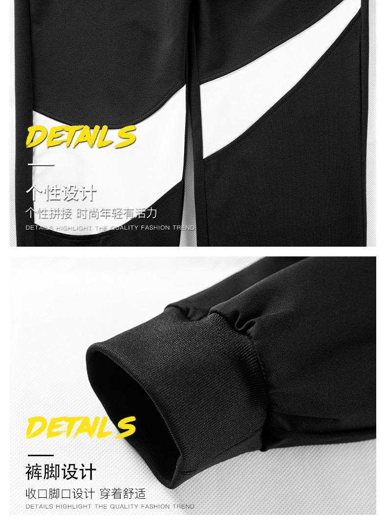 2024 Spring and Autumn Men's Sportswear Casual Suit Men's Hooded Cardigan Sportswear Running Suit Two-Piece Set for Boys