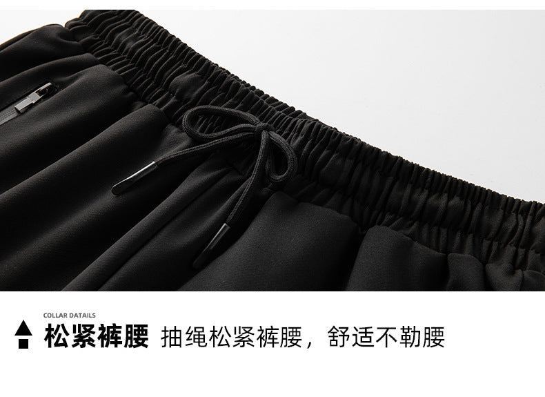 New men's suit spring and autumn hooded long sleeve plus size two suit leisure running sportswear