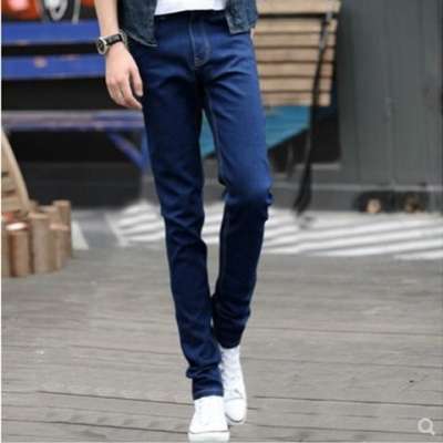 Spring and Autumn Trendy Men's 2019 New Stretch Jeans Men's Slim-fit Stretch Slim-fit Skinny Pants Korean Style Trendy Trousers