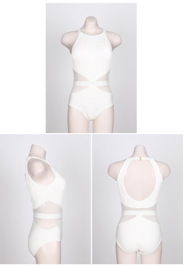 Swimsuit Women's Summer South Korea New Sexy Consecusive Small Chest Gathering Belly Covering Slimming Hot Spring Vacation Swimsuit