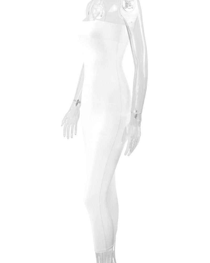 2026 European and American Cross-Border Autumn and Winter Dresses for Women  Sexy Backless Bodycon Dress