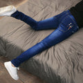 Summer Thin Jeans Men's Korean Style Slim-fit Youth Casual Nostalgic Stretch Handsome Trendy Brand Skinny Pants