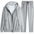New men's suit spring and autumn hooded long sleeve plus size two suit leisure running sportswear