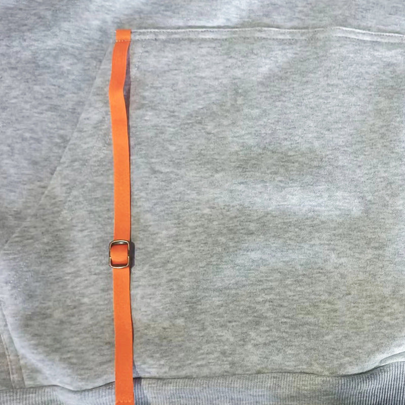 Cross-border Autumn and Winter Sports Sweater suit Men's Multi-pocket Zipper Hoodie Sportswear suit Sweater Light Plate