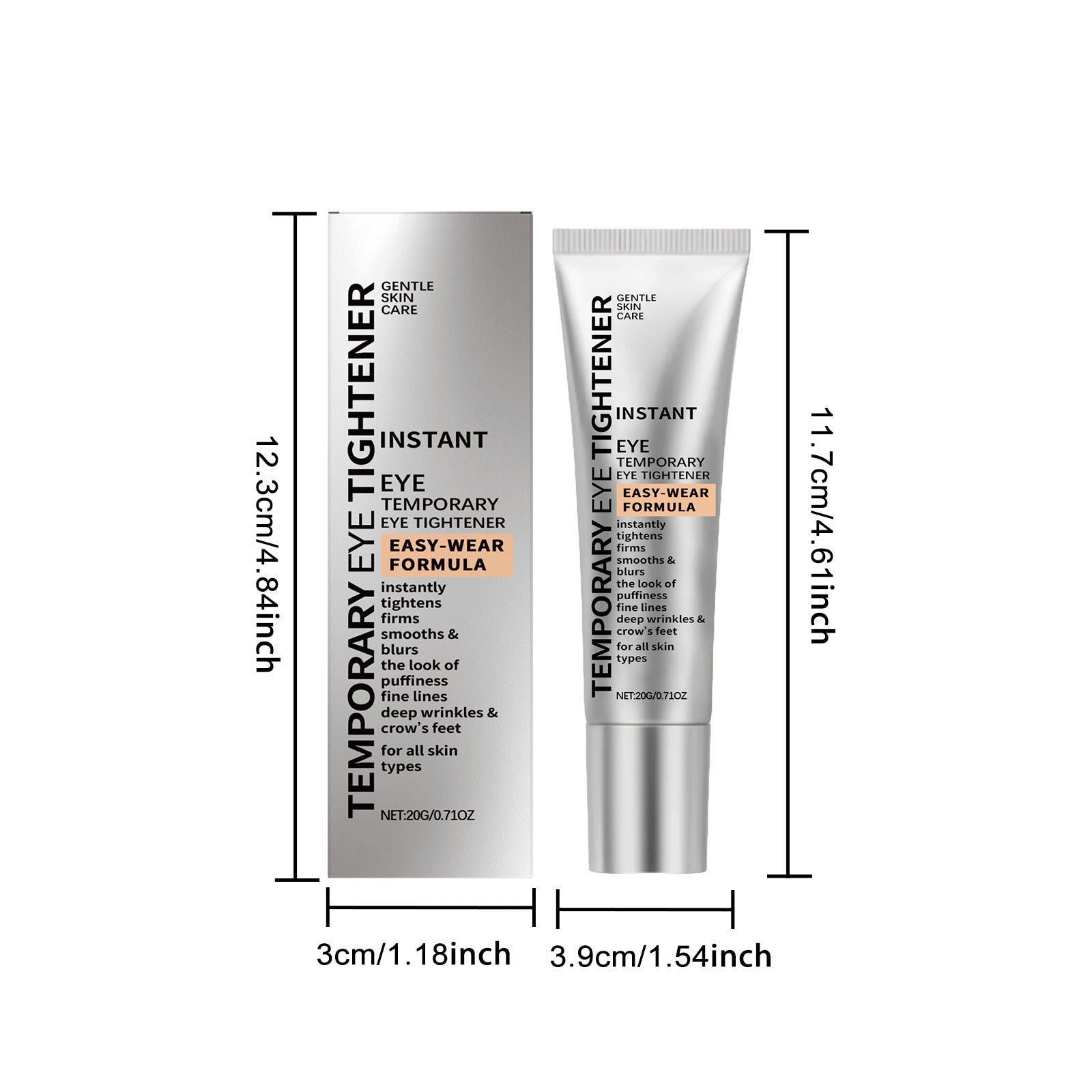 Instant Firm Eye Cream Instant Under Eye Tightening & Depuffing Cream, Help Smooth Fine Lines & Reduce Puffiness Dark Circle
