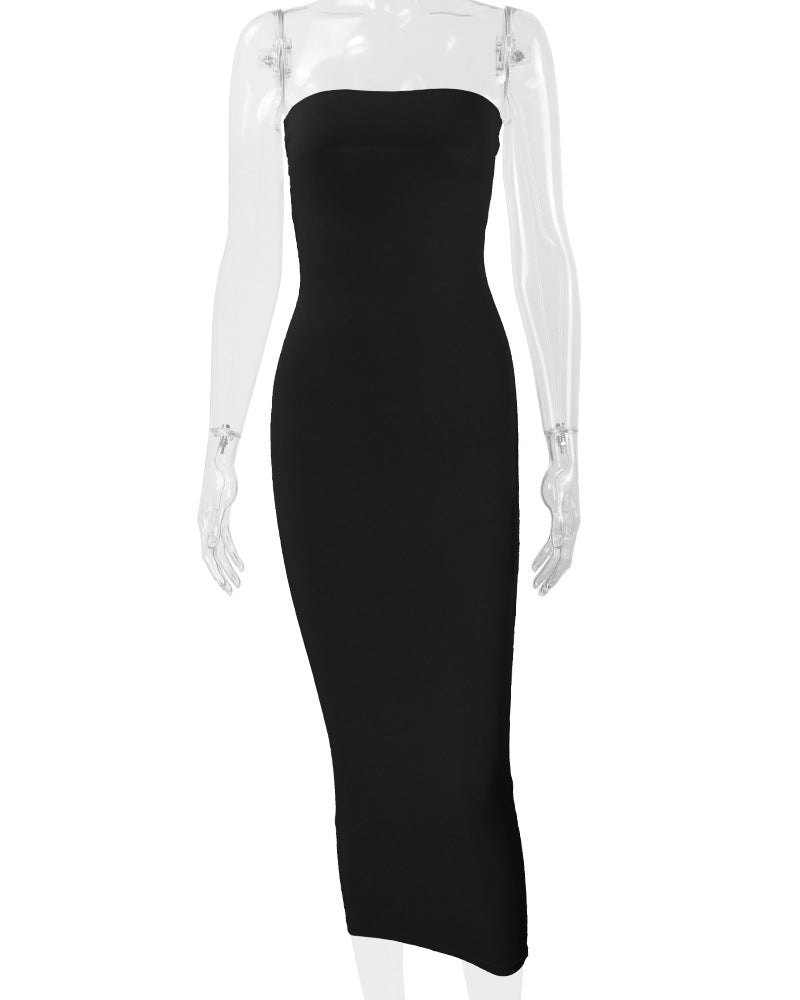 2026 European and American Cross-Border Autumn and Winter Dresses for Women  Sexy Backless Bodycon Dress