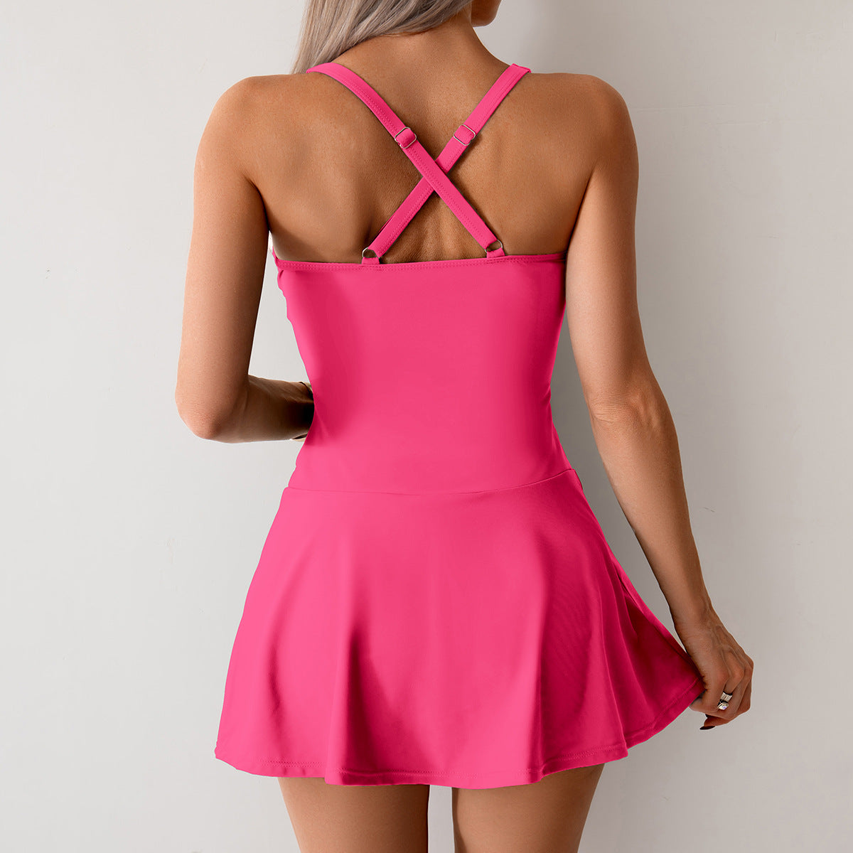 New Split Swimsuit Women's Hot Spring Cross-border European and American Skirt plus size Swimsuit Boxers Wholesale