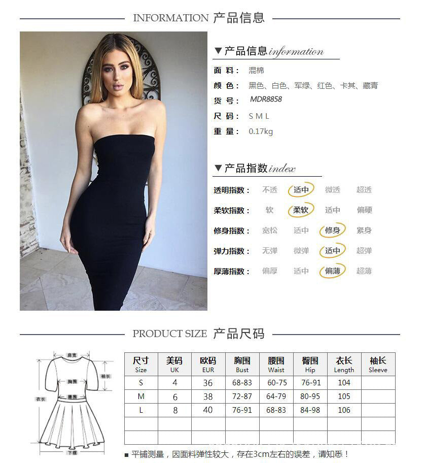 2026 European and American Cross-Border Autumn and Winter Dresses for Women  Sexy Backless Bodycon Dress