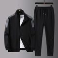 Spring and Autumn New Sports Suit Men's Trendy Casual Sportswear Suit Men's Large Size Sweatshirt Suit Two-Piece Set