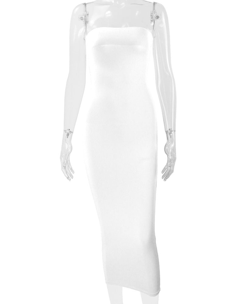 2026 European and American Cross-Border Autumn and Winter Dresses for Women  Sexy Backless Bodycon Dress