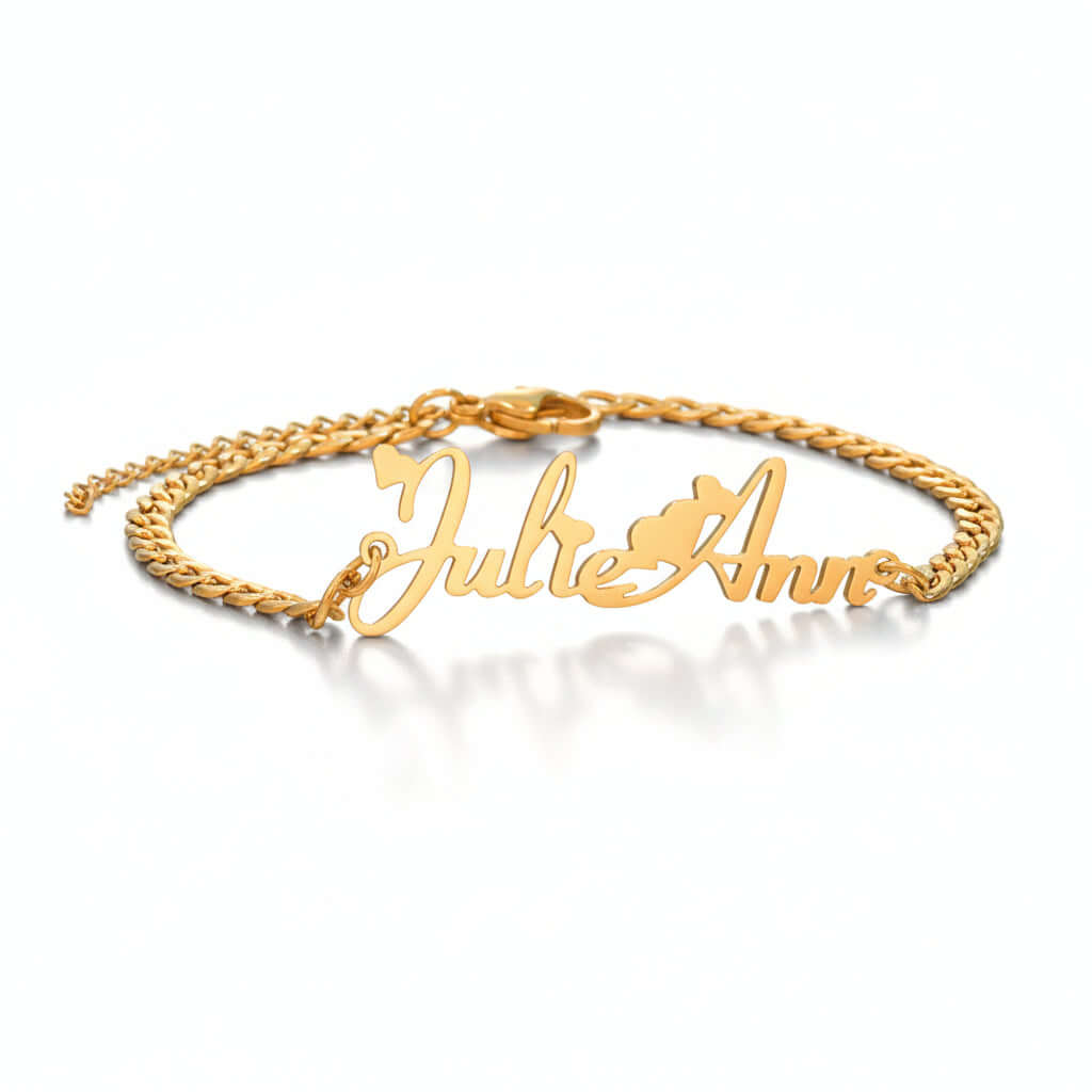 Personalized stainless steel name bracelet DIY Steel Name Bracelet