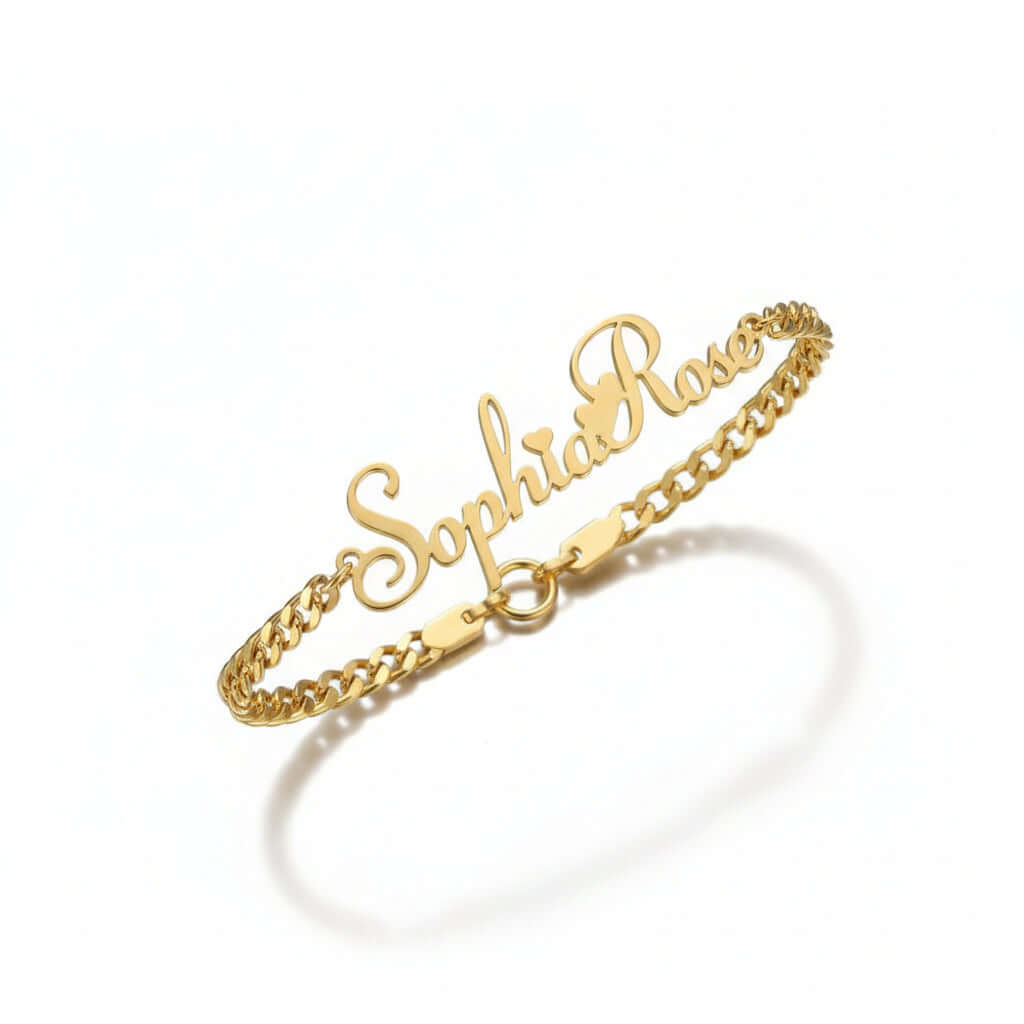Personalized stainless steel name bracelet DIY Steel Name Bracelet