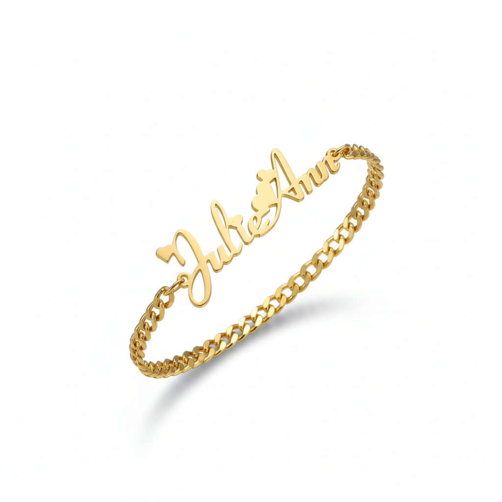 Personalized stainless steel name bracelet DIY Steel Name Bracelet